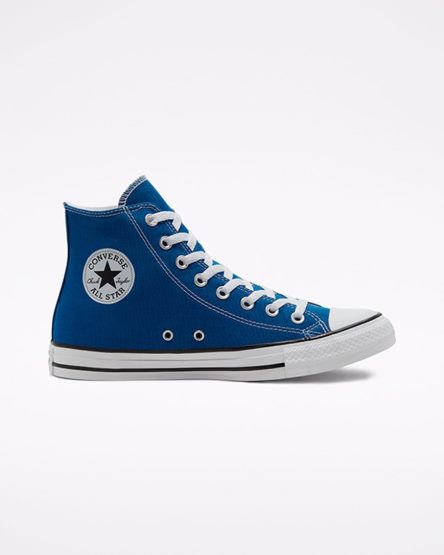 Tenis Converse Chuck Taylor All Star Classicos Cano Alto Masculino Azuis Branco | PT O05890P